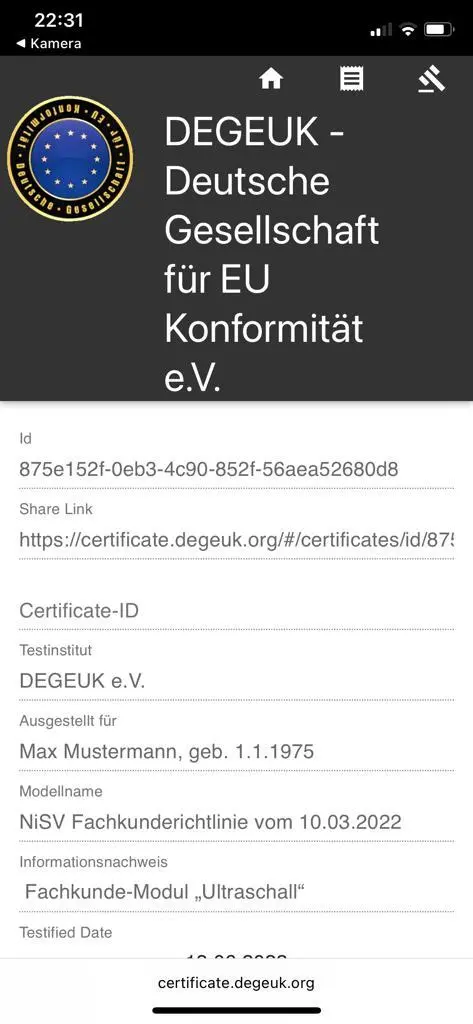 Fachkundezertifikate