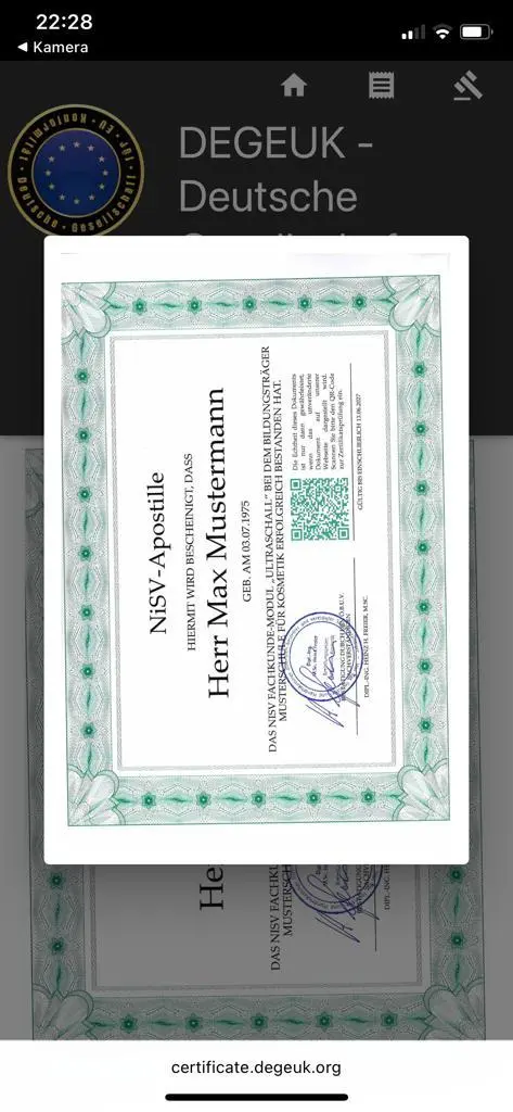 Fachkundezertifikate